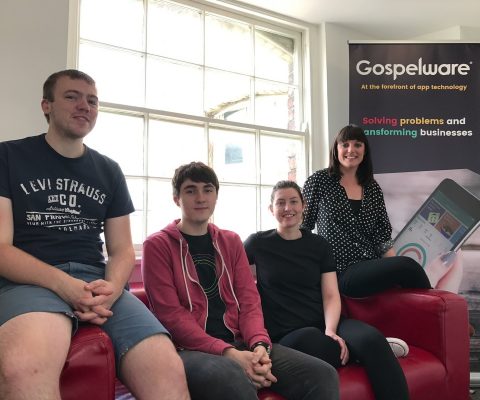 The Active Match design team at Gospelware Matt Hallatt, Dan Coutts, Catherine Hopkins, Lizzie Withington